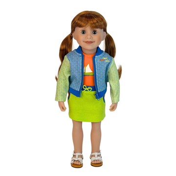 2017 Jenna (Undressed) with Dory Days Outfit and Criss Cross Sandals - Limited Quantities Available