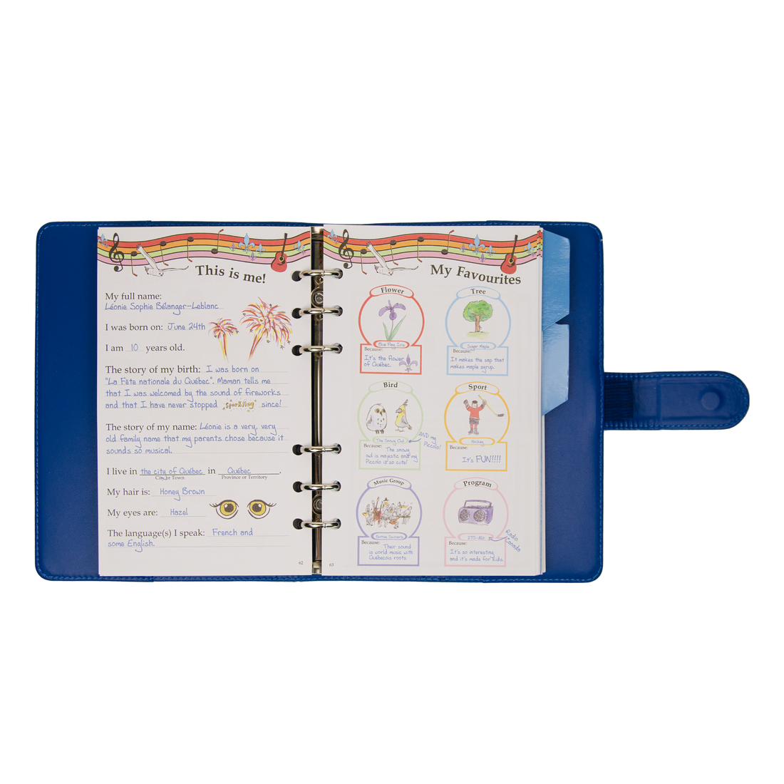 Deluxe journal cover for your 18-inch Canadian Girl Dolls