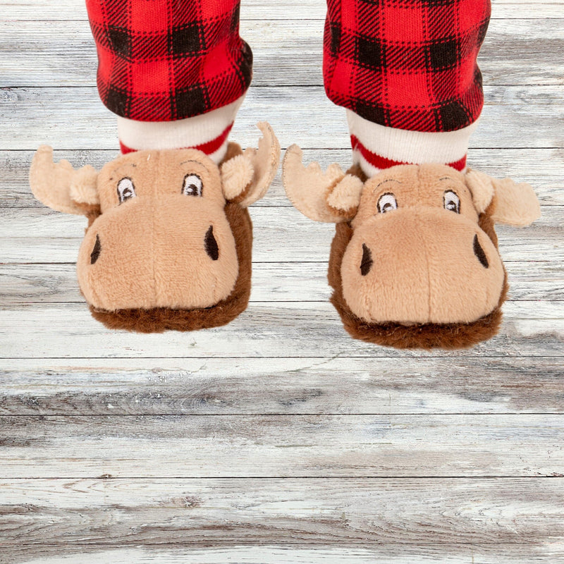 KM132 Moose slippers for 18" dolls Maplelea cute