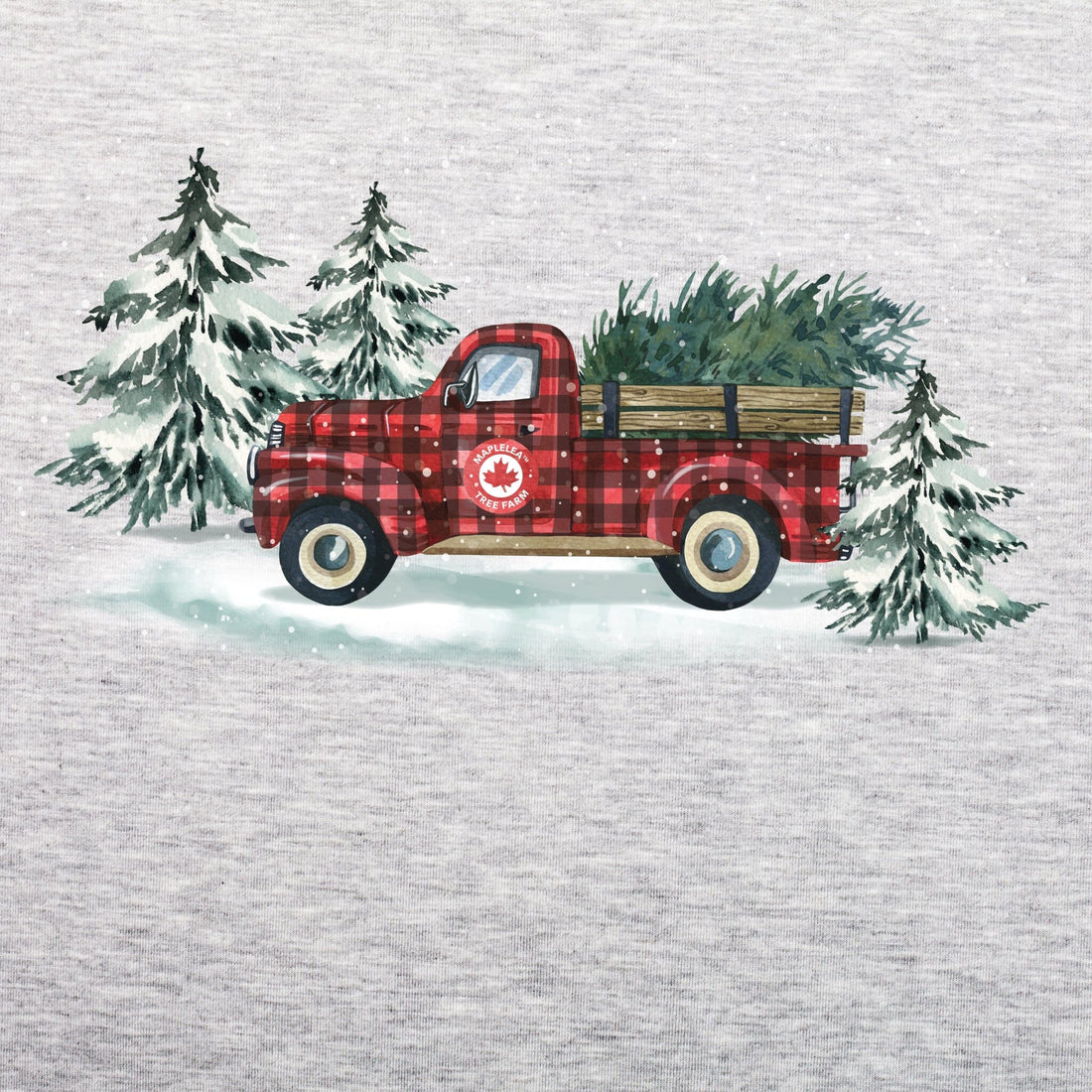 Festive Farm Truck Matching Family PJs