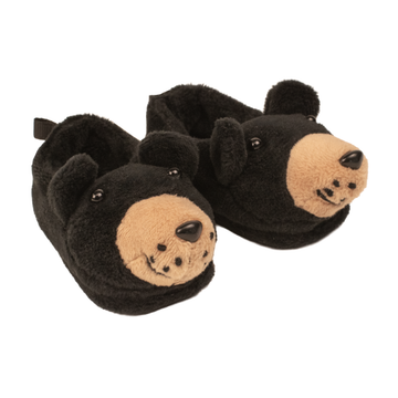 Black Bear Slippers for 18-inch Dolls