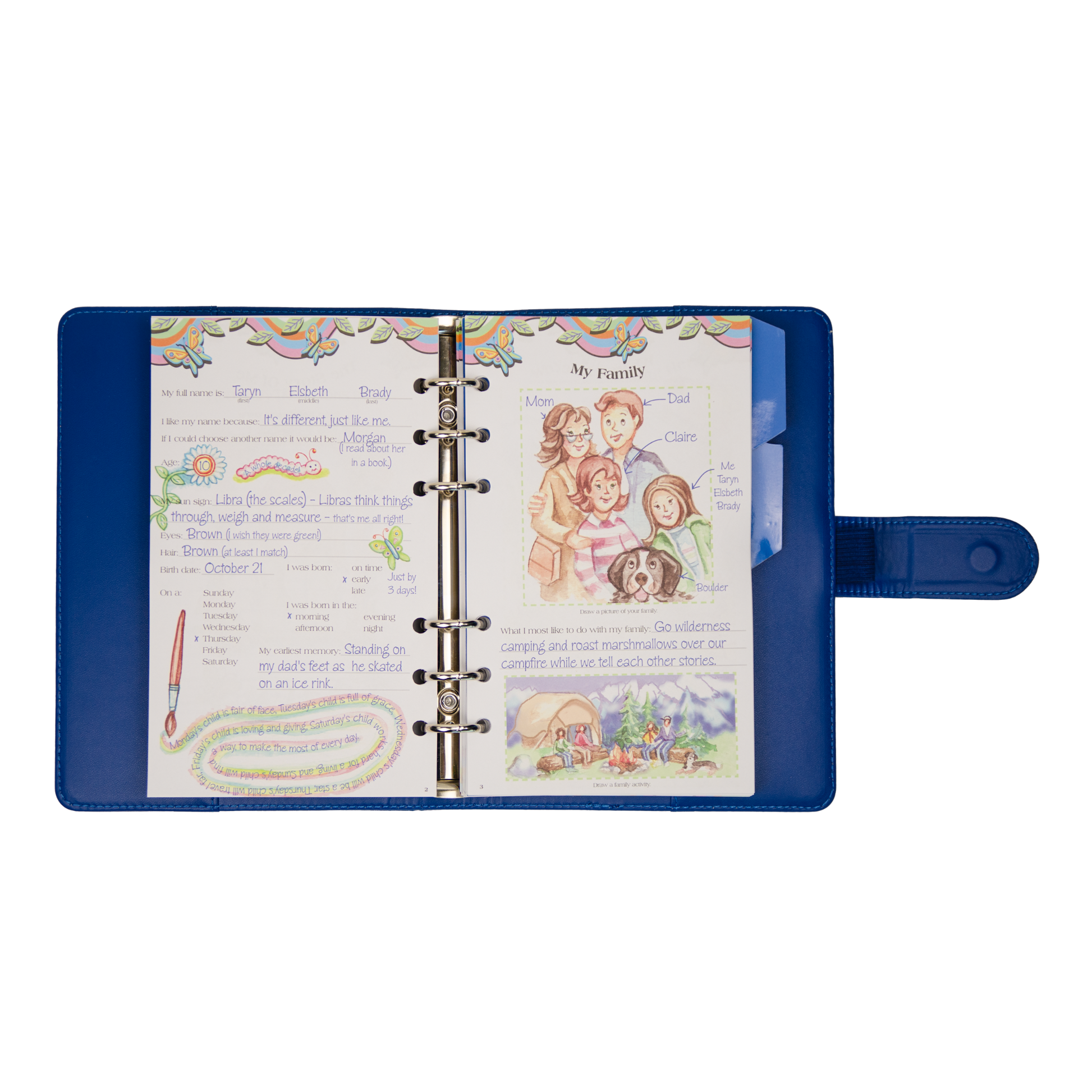 Maplelea 18-inch doll Taryn's story journal.