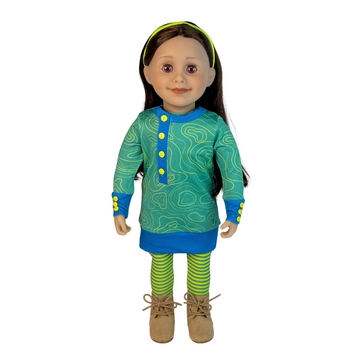 Taryn (Undressed) with Topographical Tunic and Carcross Boots - Limited Quantities Available