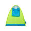 Colorful pop-up tent for 18 inch dolls accommodates all Maplelea Canadian Girl dolls' bedding or sleeping bags.