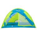 Colorful pop-up tent for 18 inch dolls accommodates all Maplelea Canadian Girl dolls' bedding or sleeping bags.
