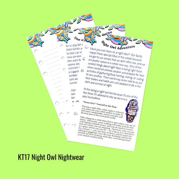 Pages du journal de nuit KT17 Night Owl