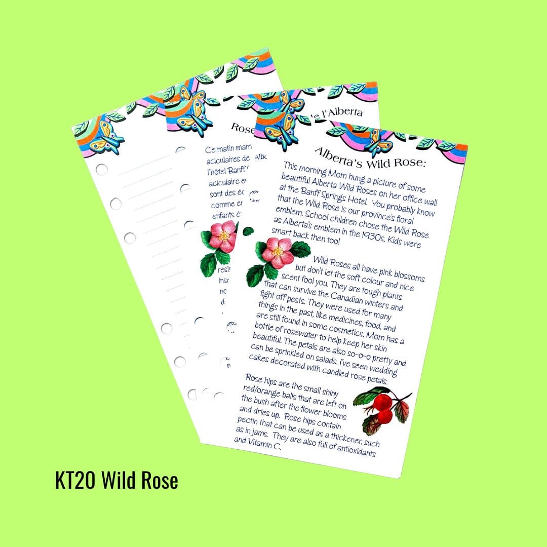 KT20 Wild Rose Journal Pages