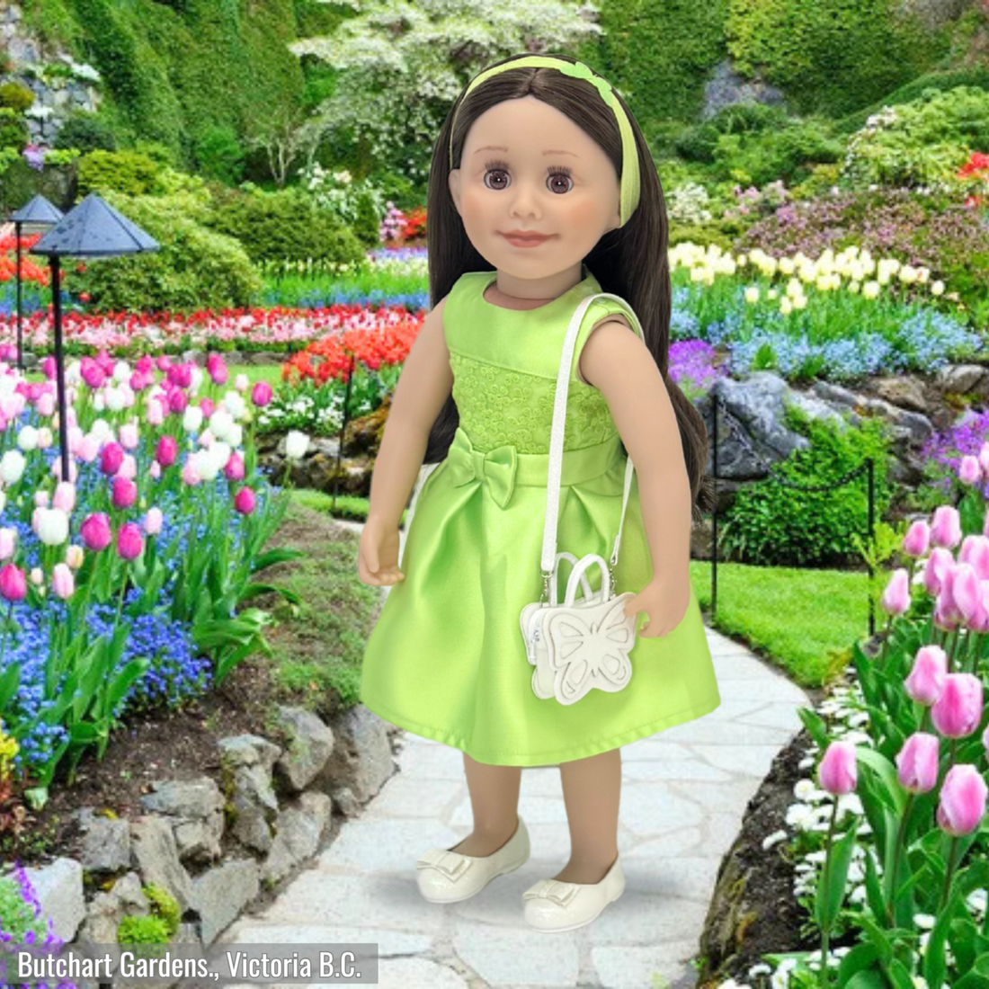Collection of 18-inch doll Taryn's clothing and accessories.