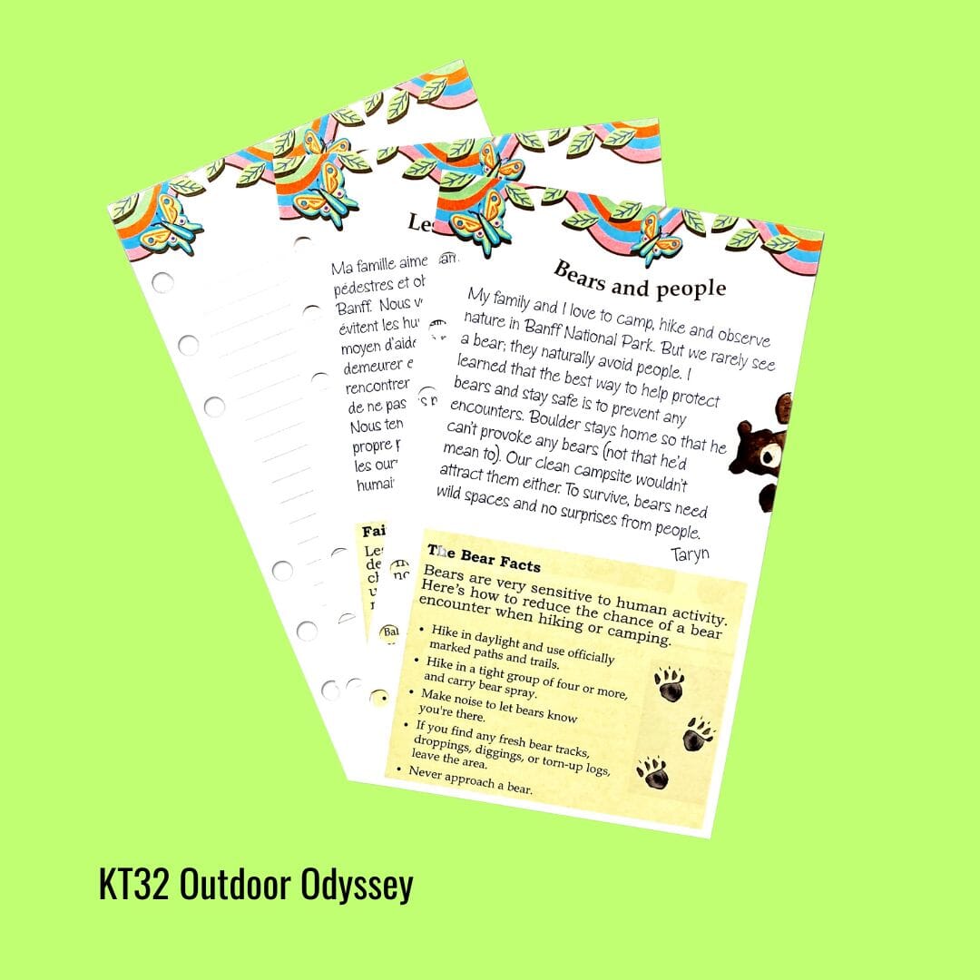 Pages du journal KT32 Outdoor Odyssey