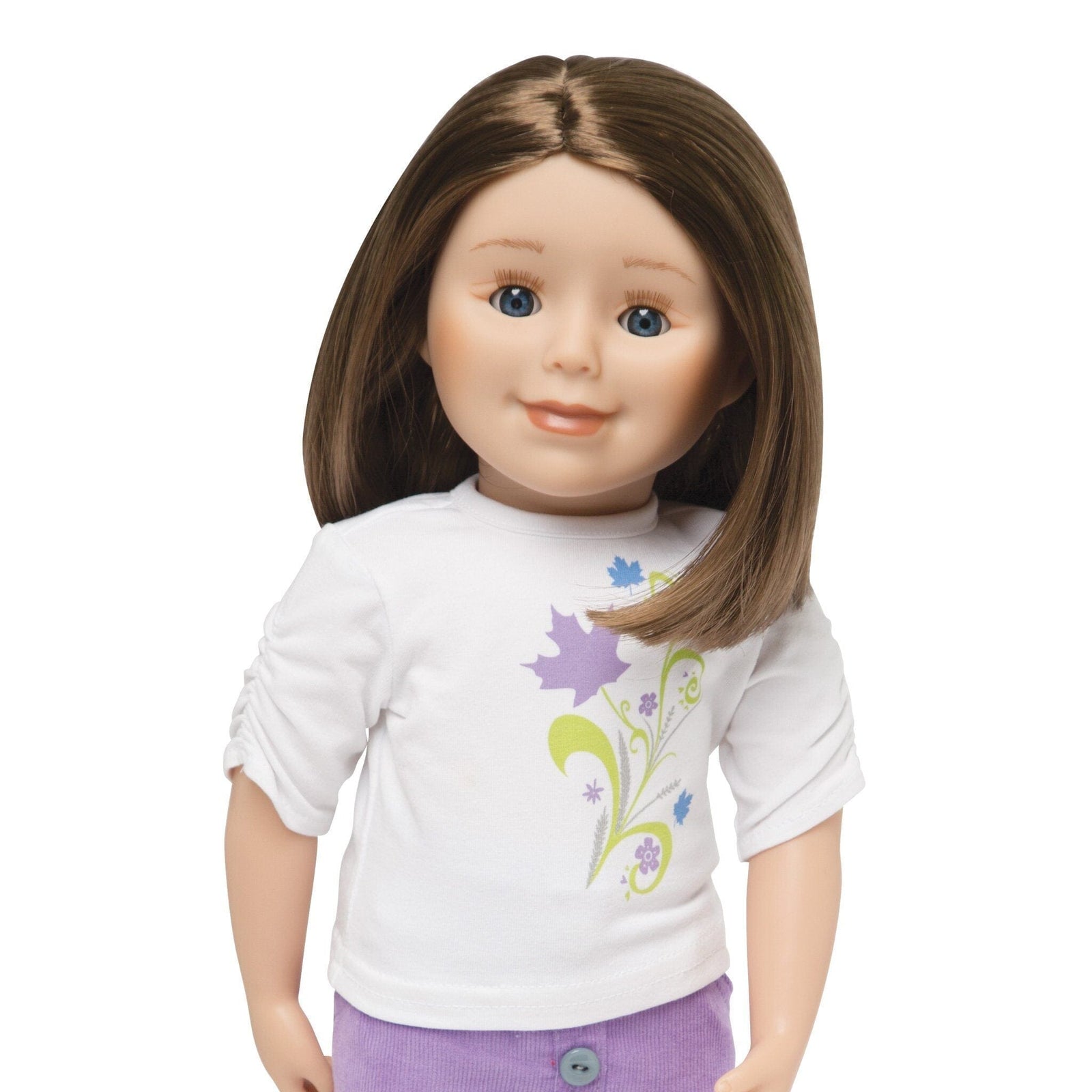 18 inch doll brown hair blue eyes clearance