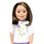 KMF23 Maplelea Friend 18 inch doll with shoulder-length brown hair, light skin and brown eyes.