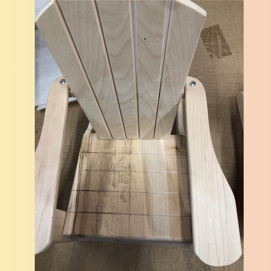Muskoka Chair (Paintable) for 18-inch Dolls