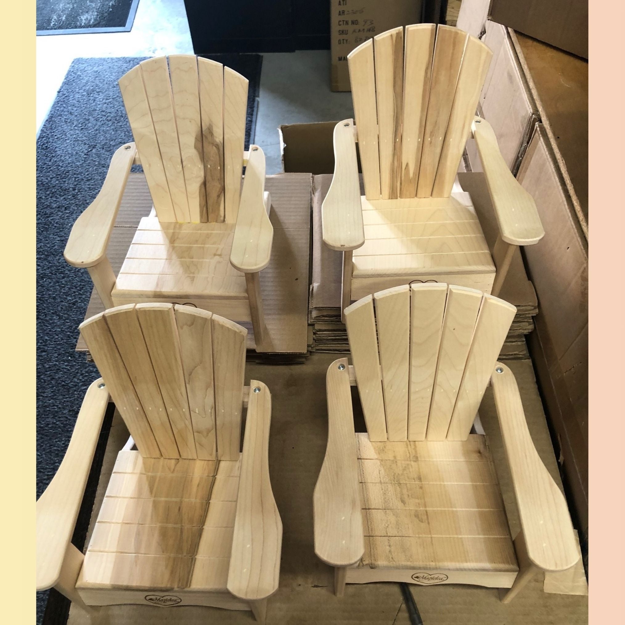Muskoka Chair (Paintable) for 18-inch Dolls
