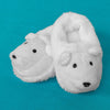 Polar Bear Slippers for 18-inch Dolls