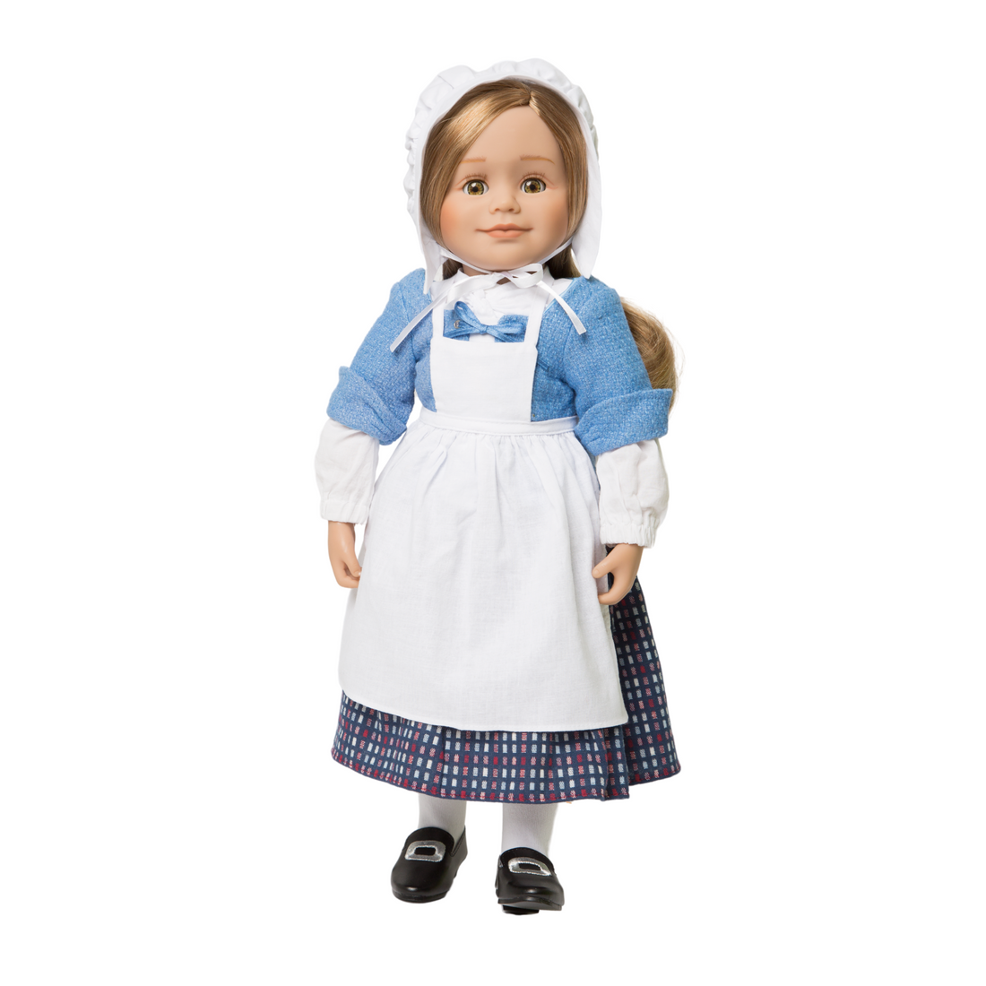 pioneer quebecoise outfit on Maplelea 18-inch Léonie doll.