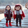 user generated of two dolls one is wearing rural roots set