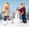 Winter White Snow Boots for 18-inch Dolls