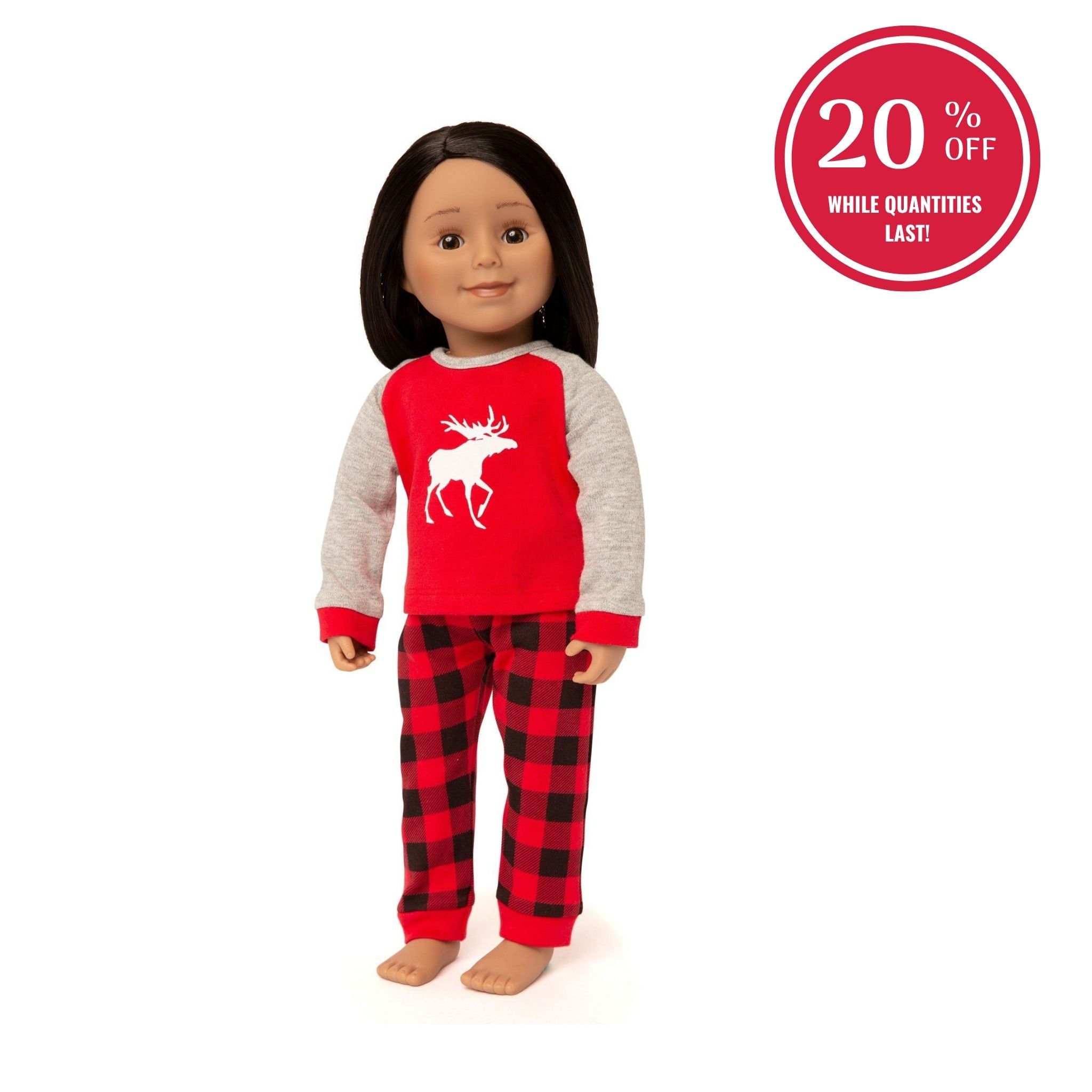 Canadian Moose PJs for 18-inch Dolls
