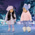 two dolls wearing winter coats at Nathan Phillips Square in Toronto Canada