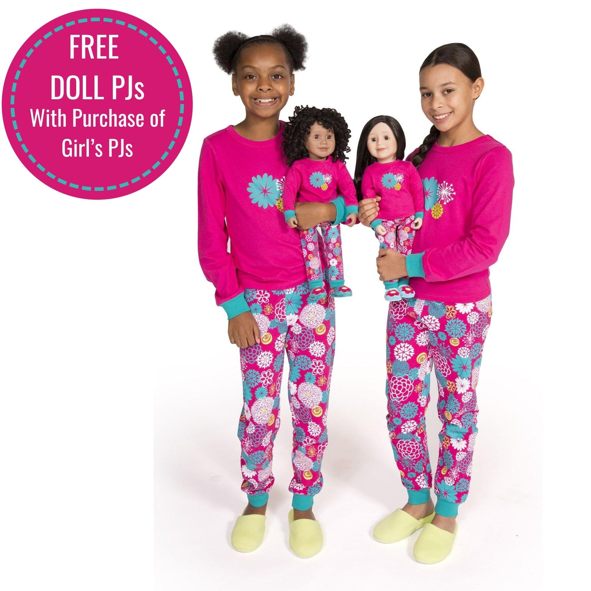 Matching Pajamas for Dolls and Girls, 6 Styles Available