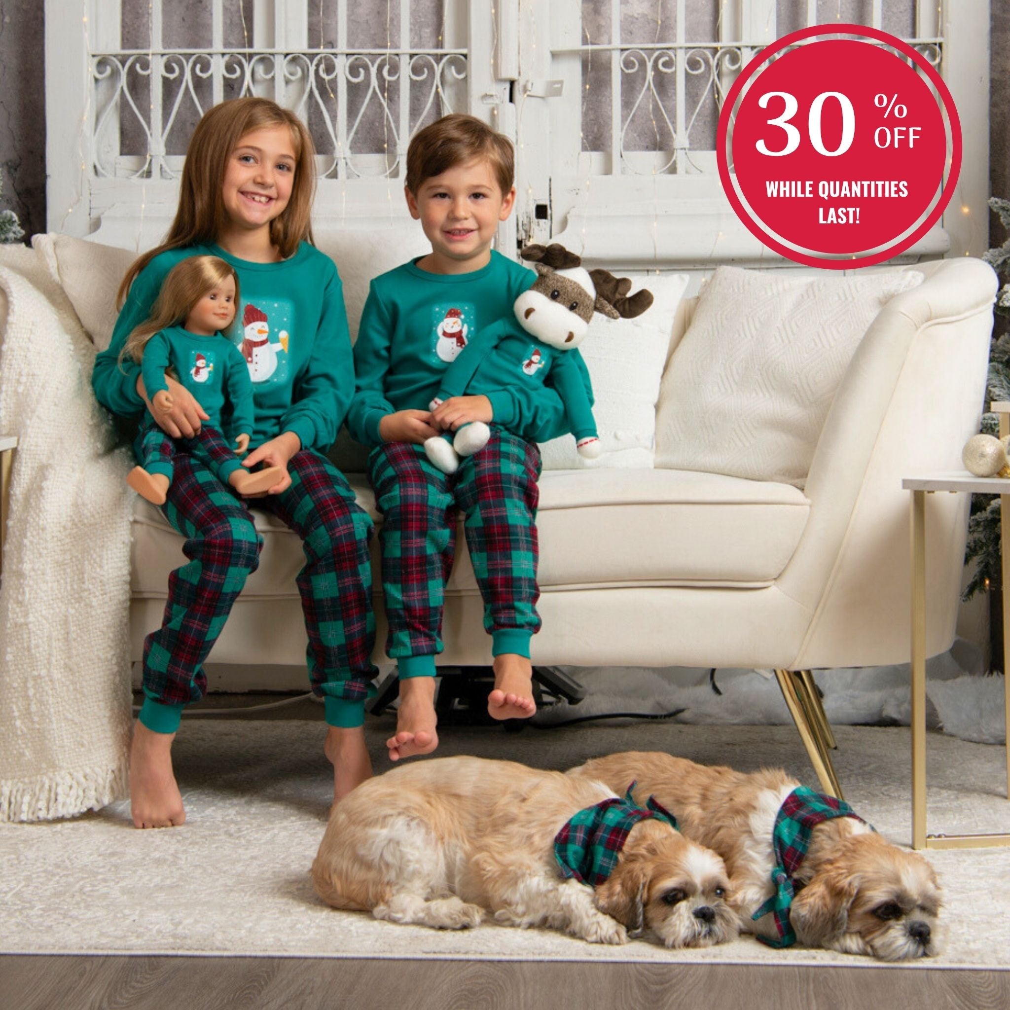 Go With The Snow! Matching Family PJs