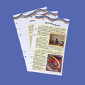 Three collectible journal pages about the red river for Maplelea's red river boots for 18-inch dolls.