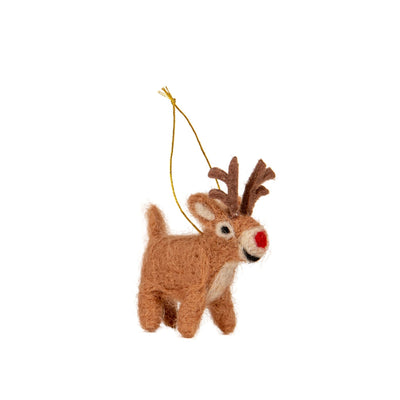 My Dear Reindeer Outfit: Sweater, Leggings & Ornament for 18-inch Doll