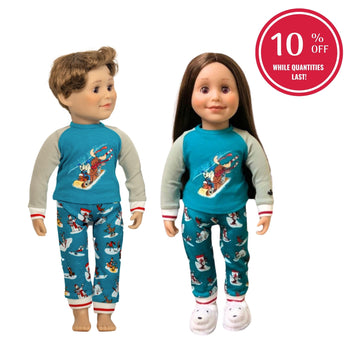 Slippery Slope PJs for 18-inch Dolls