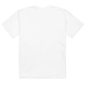 Back view of a plain white adult plus size T-shirt displayed against a light gray background. The shirt features short sleeves, a crew neckline, and no visible graphics, text, or design elements on the back.