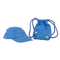 a flat of walk in the wild hat and bag on a white background.