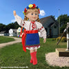 doll in Ukrainian dance costume at the Ukrainian Heritage Village in Dauphin, Manitoba