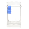 Clothing rack for 18 inch dolls with hanging bar 10 hangers and storage base