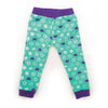Dream Team sports-ball patterned purple and teal  PJ pants fits all 18 inch dolls.