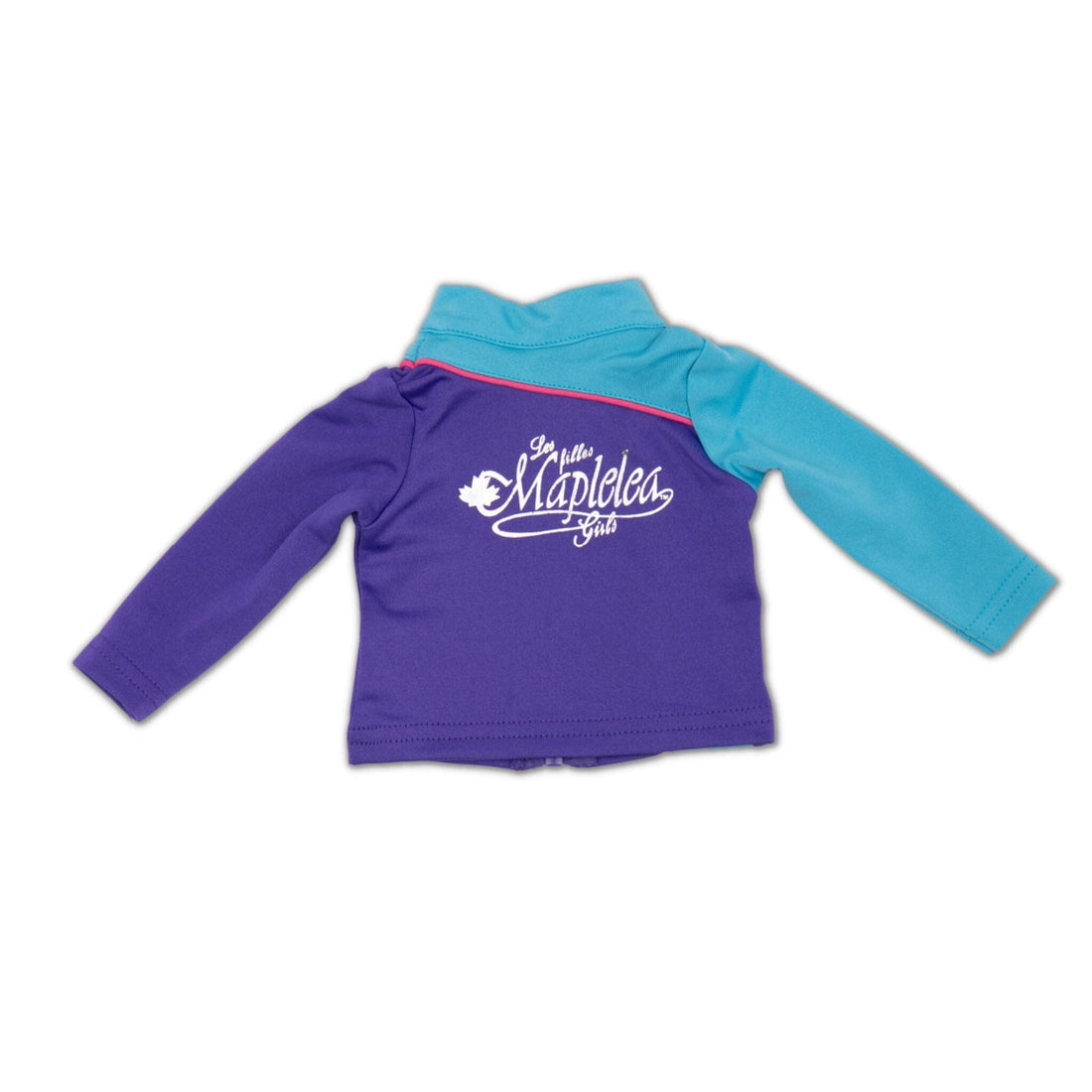 Personal Best purple and blue track jacket fits all 18 inch dolls. 