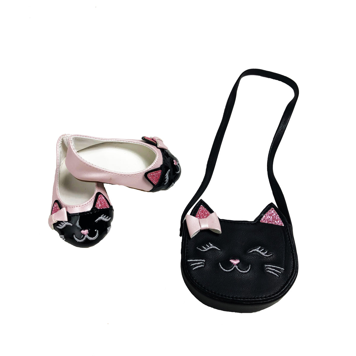 Whiskers and Paws Outfit with Shoes and Purse for 18-inch Dolls