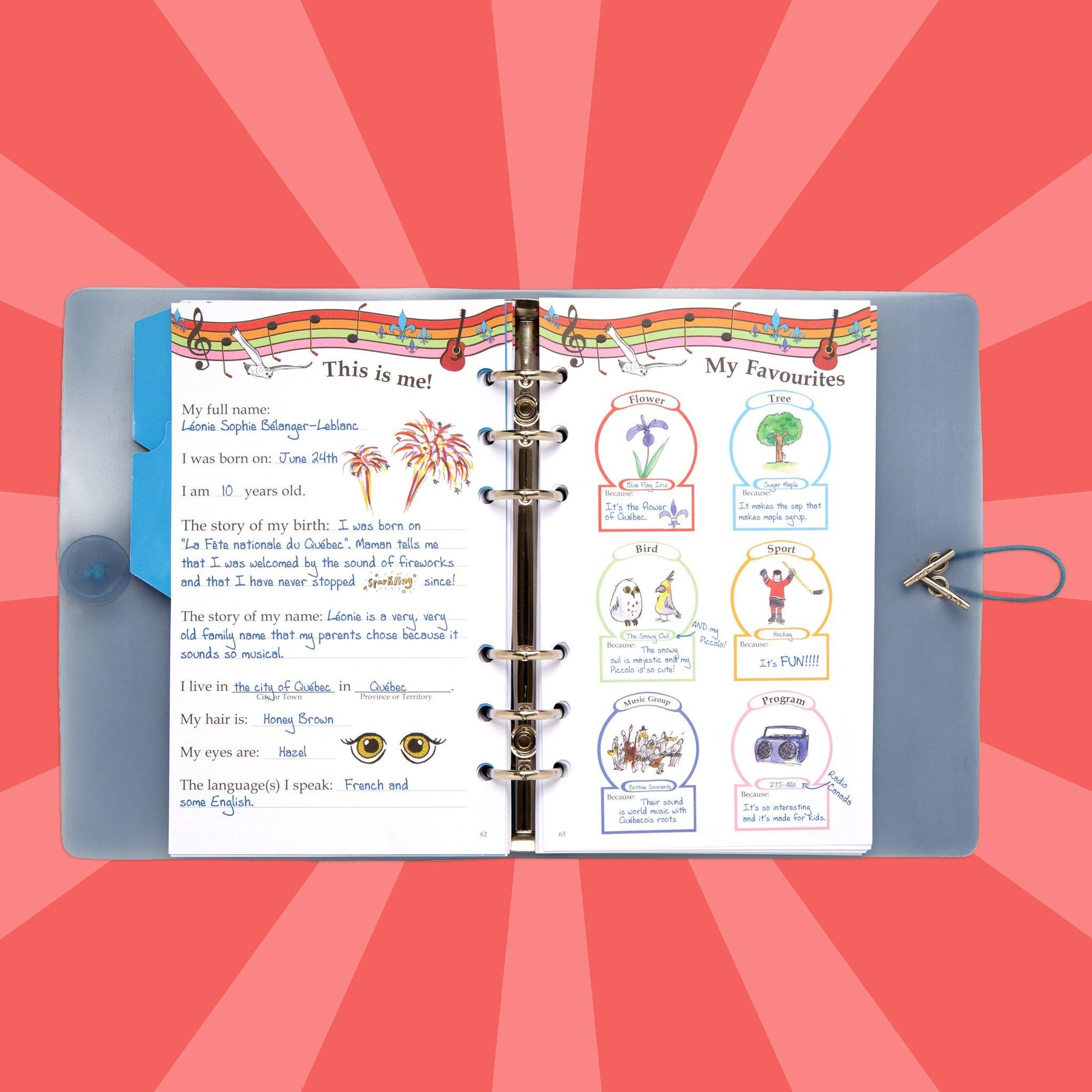 Maplelea doll Leonie story journal. 