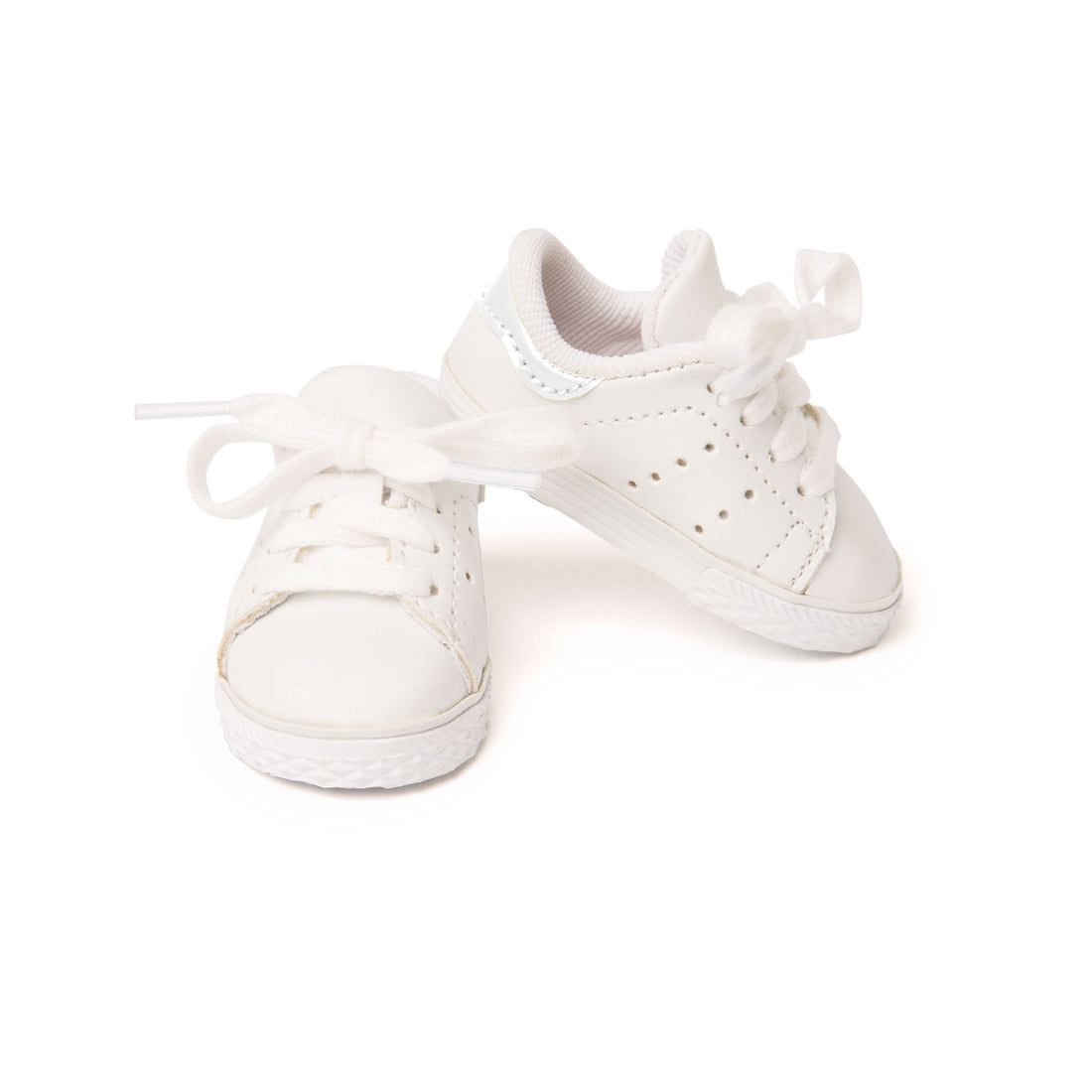 Classic white 18" doll sneakers made with quality workmanship fits all 18" dolls 