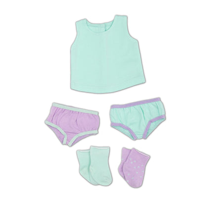 Maplelea  Girls' Essentials Socks, Tank Top and Underwear Set for
