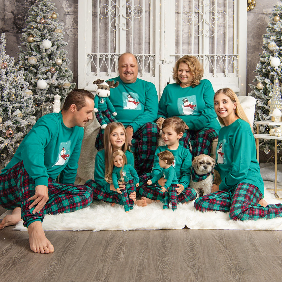 matching family pajamas for the whole family