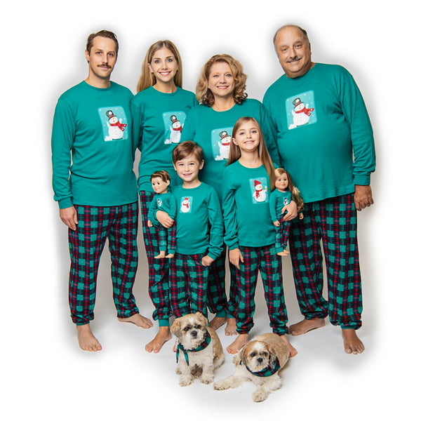 Matching family snowman pajamas sale