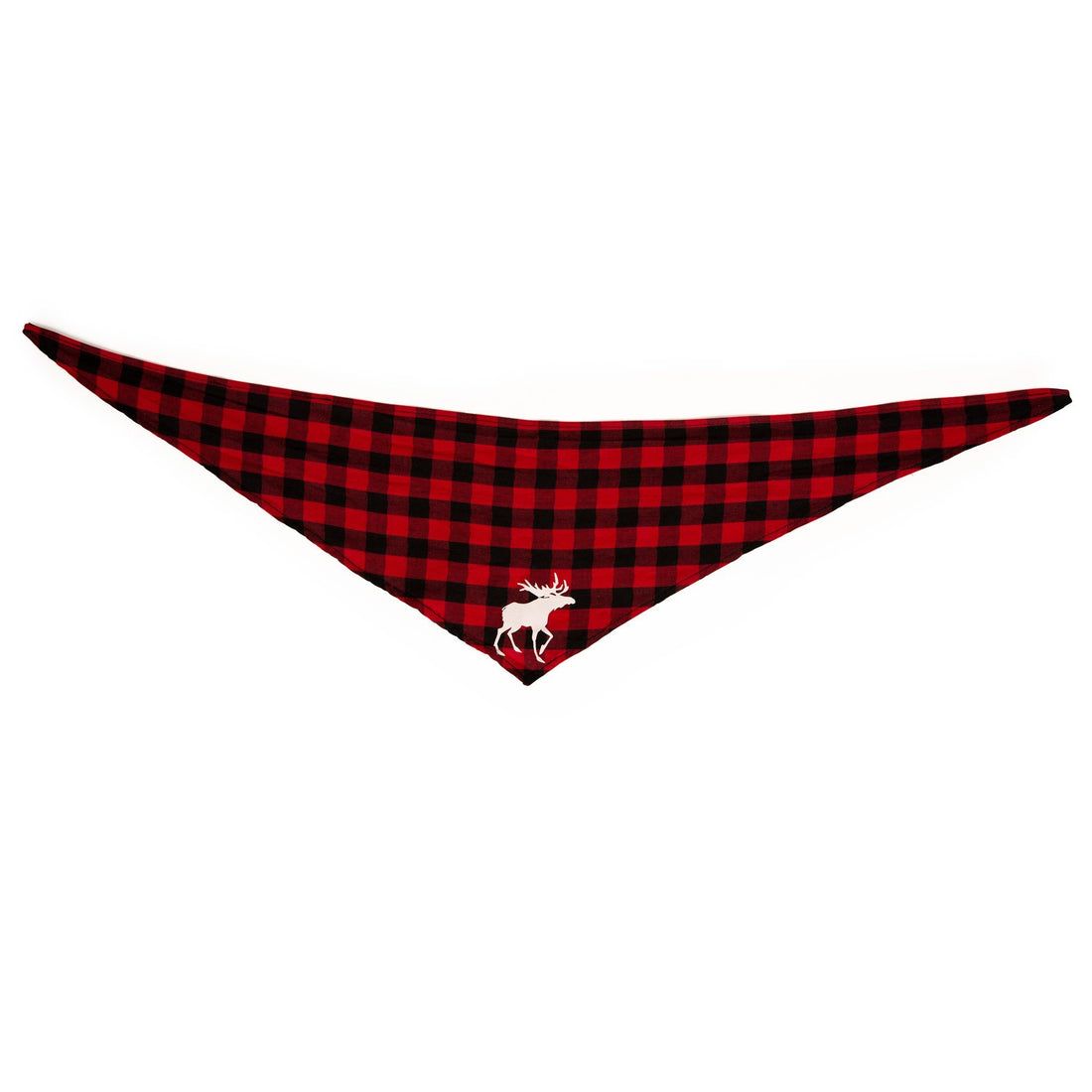 red and black plaid bandana for dogs matches family pjs