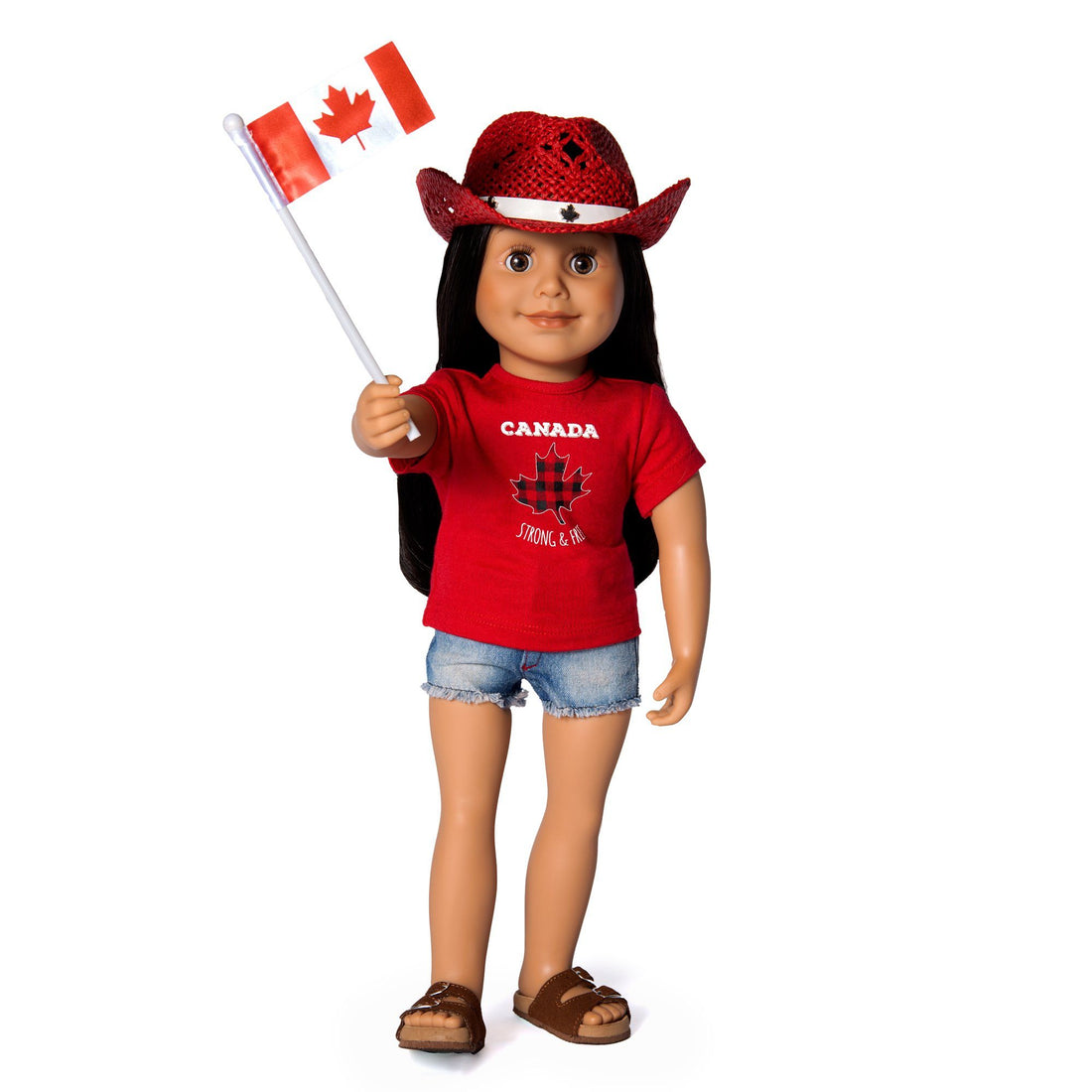 Canada Day outfit for dolls Maple leaf