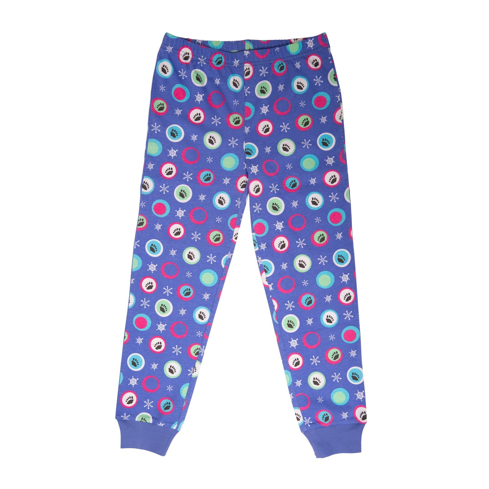 polar bear design pajamas for girls