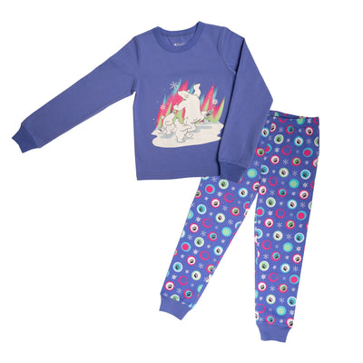 pajamas for girls with polar bear design