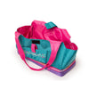Maplelea Doll Tote teal, pink and purple carrier bag for girls. Carries two 18 inch dolls.