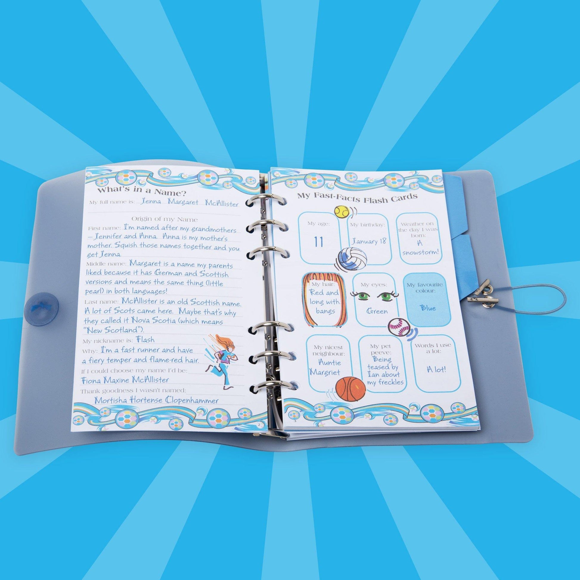 Maplelea Girl Jenna's story journal. 