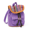 Purple and tapestry backpack for 18 inch dolls.