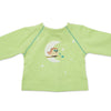 Night Owl Nightwear green llong sleeved shirt with owl graphic fits all 18 inch dolls.