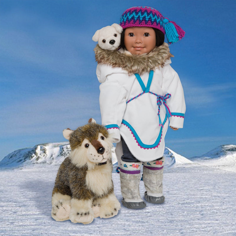 Nukilik and Nanuq plush Inuit dogs for all 18 inch dolls.