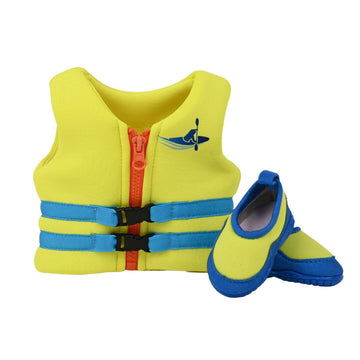 pfd lifejacket and water shoes for 18-inch doll